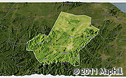 Satellite 3D Map of Anji, darken