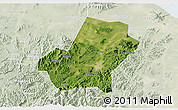 Satellite 3D Map of Anji, lighten