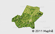 Satellite 3D Map of Anji, single color outside