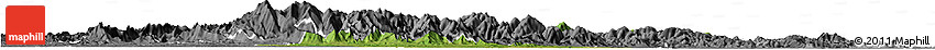 Satellite Horizon Map of Anji, desaturated
