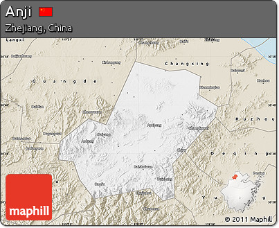Classic Style Map of Anji