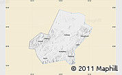 Classic Style Map of Anji, single color outside