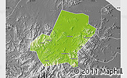 Physical Map of Anji, desaturated