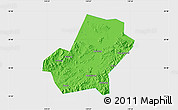 Political Map of Anji, single color outside