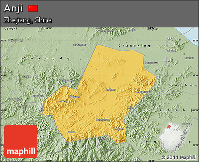Savanna Style Map of Anji
