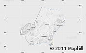 Silver Style Map of Anji, single color outside