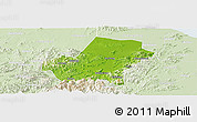 Physical Panoramic Map of Anji, lighten