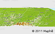 Physical Panoramic Map of Anji