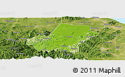 Physical Panoramic Map of Anji, satellite outside