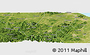 Satellite Panoramic Map of Anji