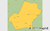 Savanna Style Simple Map of Anji, cropped outside