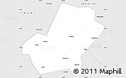 Silver Style Simple Map of Anji