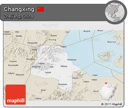Classic Style 3D Map of Changxing