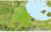 Physical 3D Map of Changxing, satellite outside