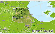 Satellite 3D Map of Changxing, physical outside