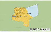 Savanna Style 3D Map of Changxing, single color outside