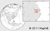 Blank Location Map of Changxing, highlighted country