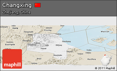 Classic Style Panoramic Map of Changxing