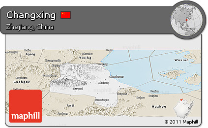 Classic Style Panoramic Map of Changxing