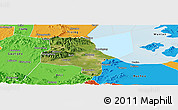 Satellite Panoramic Map of Changxing, political outside