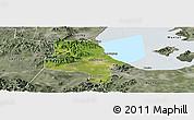Satellite Panoramic Map of Changxing, semi-desaturated