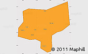 Political Simple Map of Changxing, cropped outside