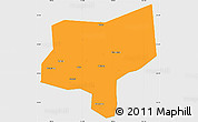 Political Simple Map of Changxing, single color outside