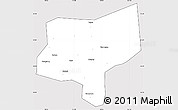 Silver Style Simple Map of Changxing, cropped outside
