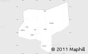 Silver Style Simple Map of Changxing, single color outside