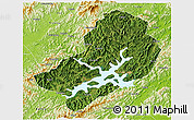 Satellite 3D Map of Chunan, physical outside