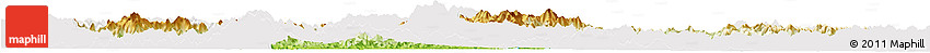 Physical Horizon Map of Chunan, cropped outside