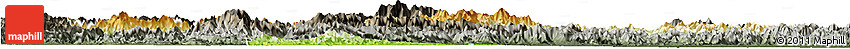 Physical Horizon Map of Chunan, darken, semi-desaturated