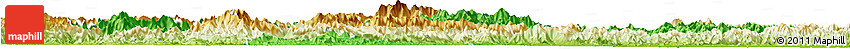 Political Horizon Map of Chunan, physical outside Political Horizon Map of Chunan, physical outside
