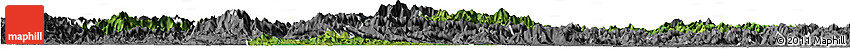 Satellite Horizon Map of Chunan, desaturated