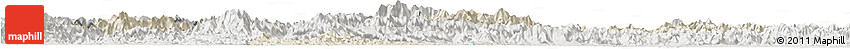 Shaded Relief Horizon Map of Chunan, lighten, semi-desaturated Shaded Relief Horizon Map of Chunan, lighten, semi-desaturated