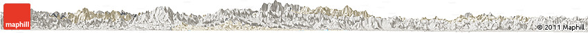 Shaded Relief Horizon Map of Chunan, semi-desaturated Shaded Relief Horizon Map of Chunan, semi-desaturated