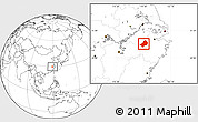Blank Location Map of Chunan