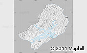 Gray Map of Chunan, single color outside