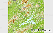 Physical Map of Chunan