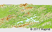 Physical Panoramic Map of Chunan