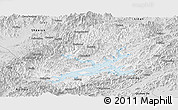 Silver Style Panoramic Map of Chunan