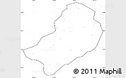 Blank Simple Map of Chunan, cropped outside, no labels