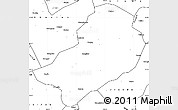 Blank Simple Map of Chunan