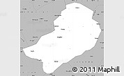 Gray Simple Map of Chunan
