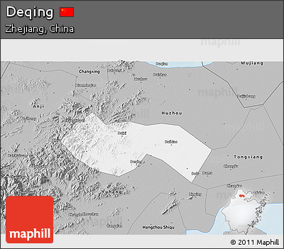 Gray 3D Map of Deqing