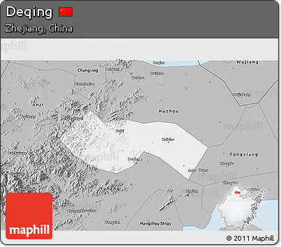 Gray 3D Map of Deqing