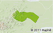 Physical 3D Map of Deqing, lighten