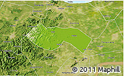 Physical 3D Map of Deqing, satellite outside