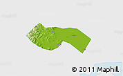 Physical 3D Map of Deqing, single color outside
