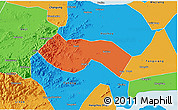 Political 3D Map of Deqing